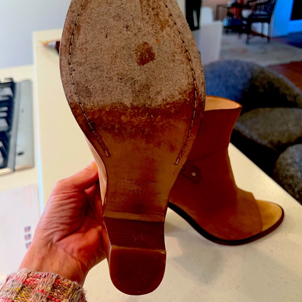 Sexy open toe rag and bone booties that make any outfit look hot. - Picture 3 of 5